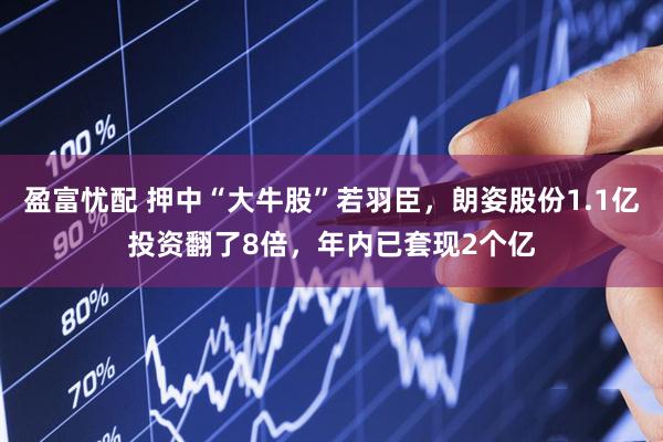 盈富忧配 押中“大牛股”若羽臣，朗姿股份1.1亿投资翻了8倍，年内已套现2个亿